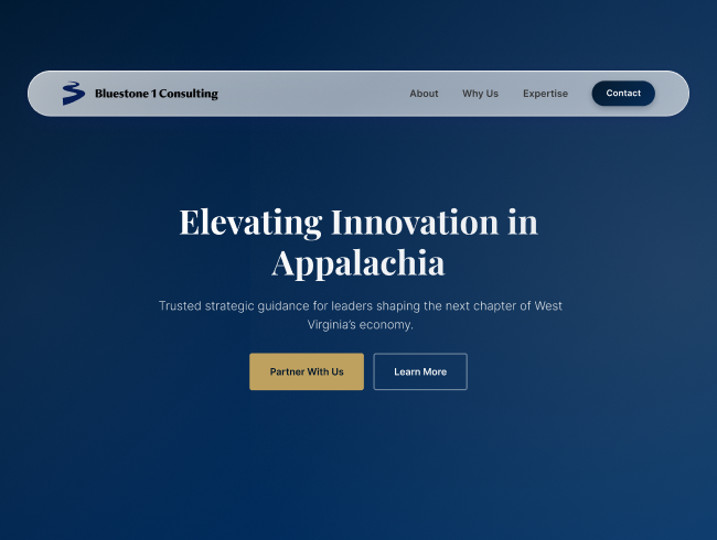 Bluestone 1 Consulting website preview
